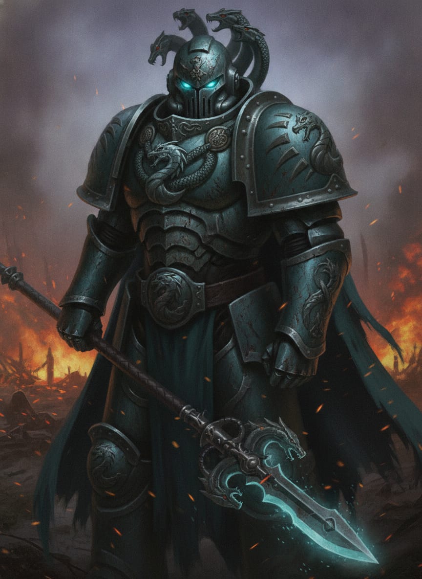 Alpharius, character portrait
