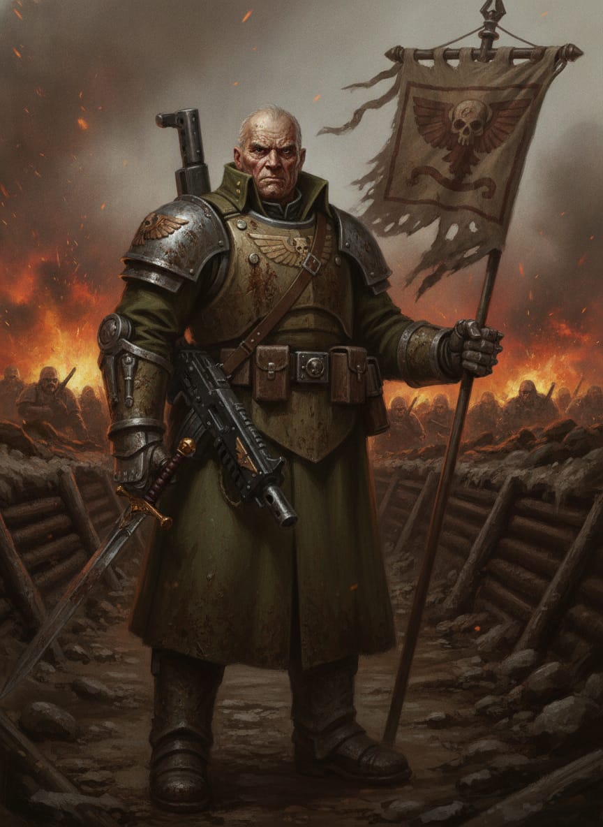 Commissar Yarrick, character portrait