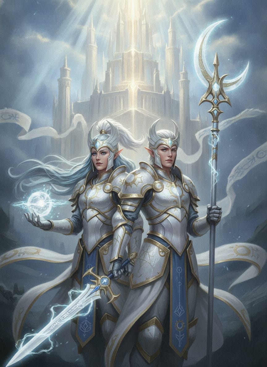 Ellania and Ellathor, character portrait