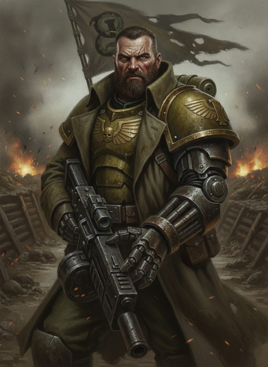 Colonel “Iron Hand” Straken, character portrait