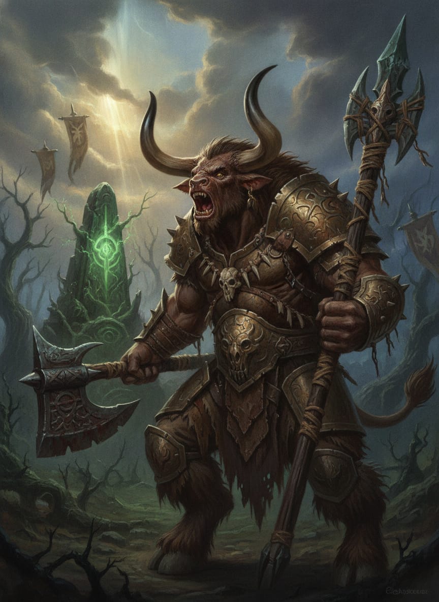 Kravok Skullhorn, character portrait