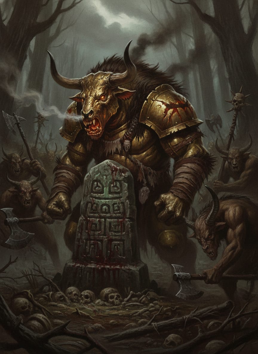 Taurox the Brass Bull, character portrait