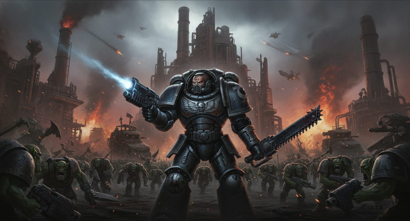 Warhammer 40,000: Space Marine cover art