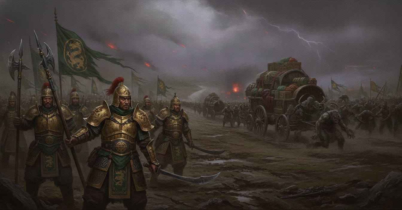 The Ivory Road Caravans formation art