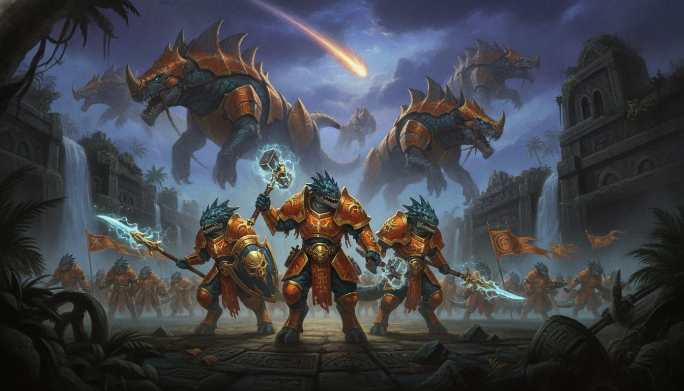Thunder Lizard formation art