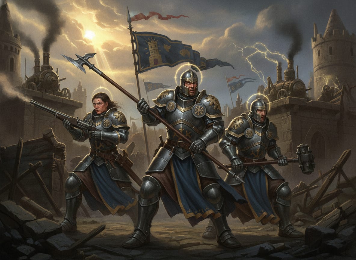 Freeguild Steelhelms, unit art