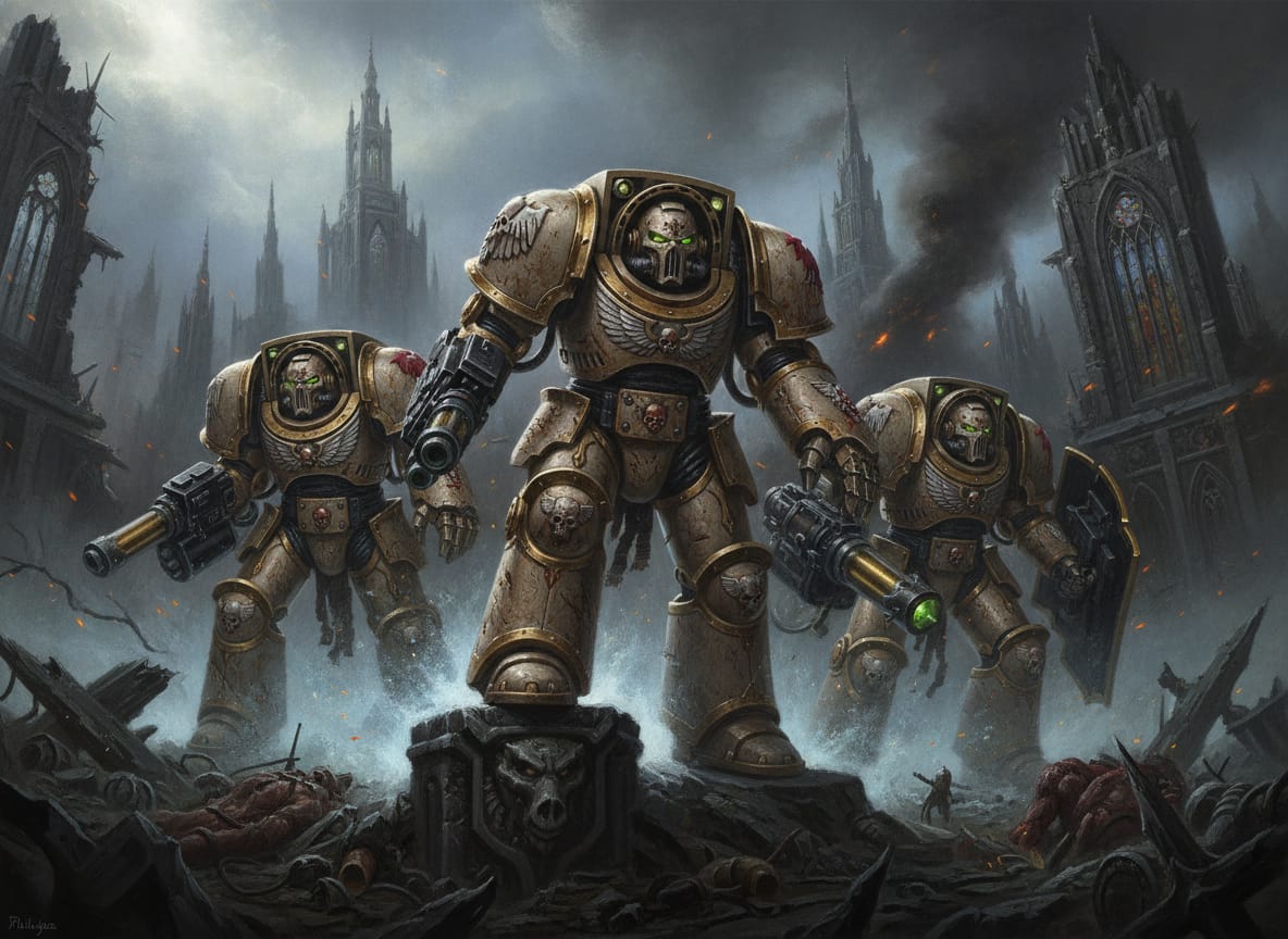 Deathwing Terminator Squad, unit art