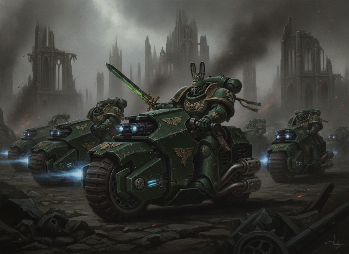 Ravenwing Black Knights, unit art