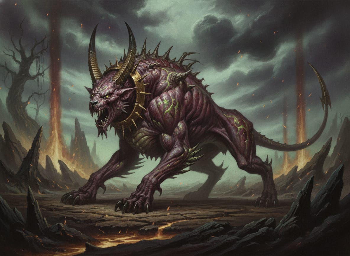 Flesh Hounds of Khorne, unit art