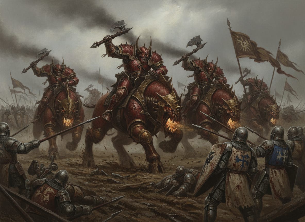 Bloodcrushers of Khorne, unit art