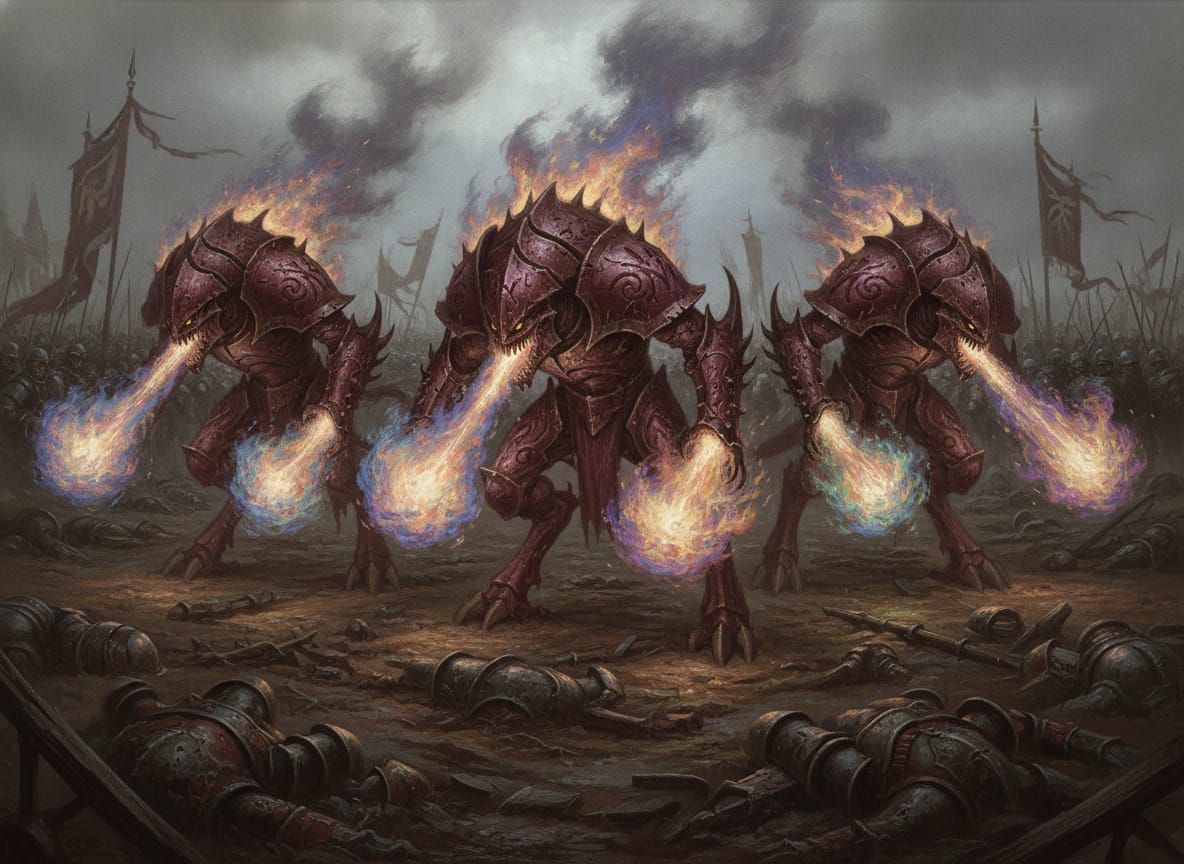 Flamers of Tzeentch, unit art