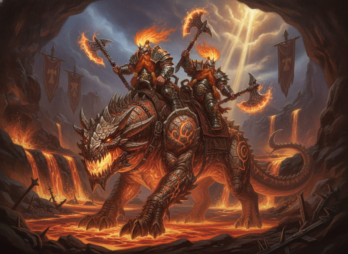 Magmadroth, unit art