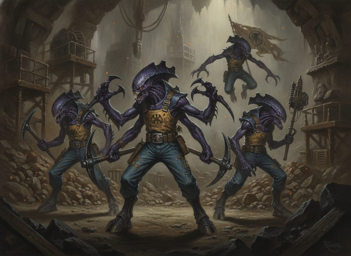 Purestrain Genestealers, unit art