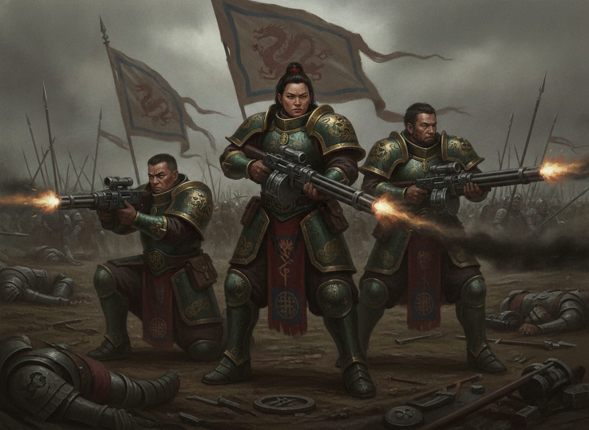 Iron Hail Gunners, unit art