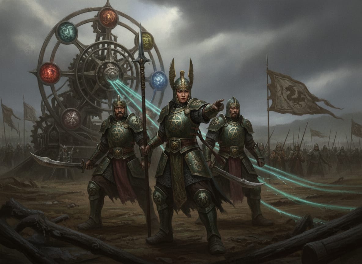 Wu-Xing War Compass, unit art