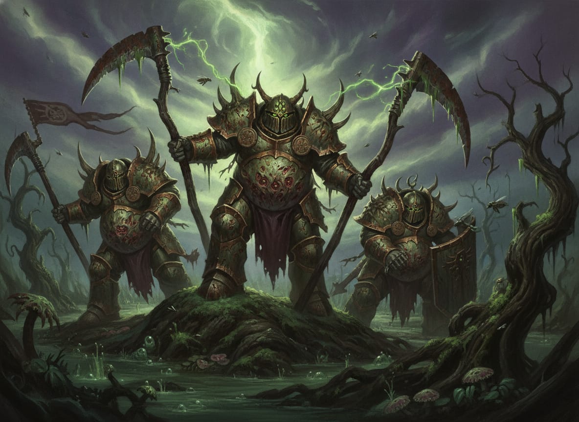 Putrid Blightkings, unit art