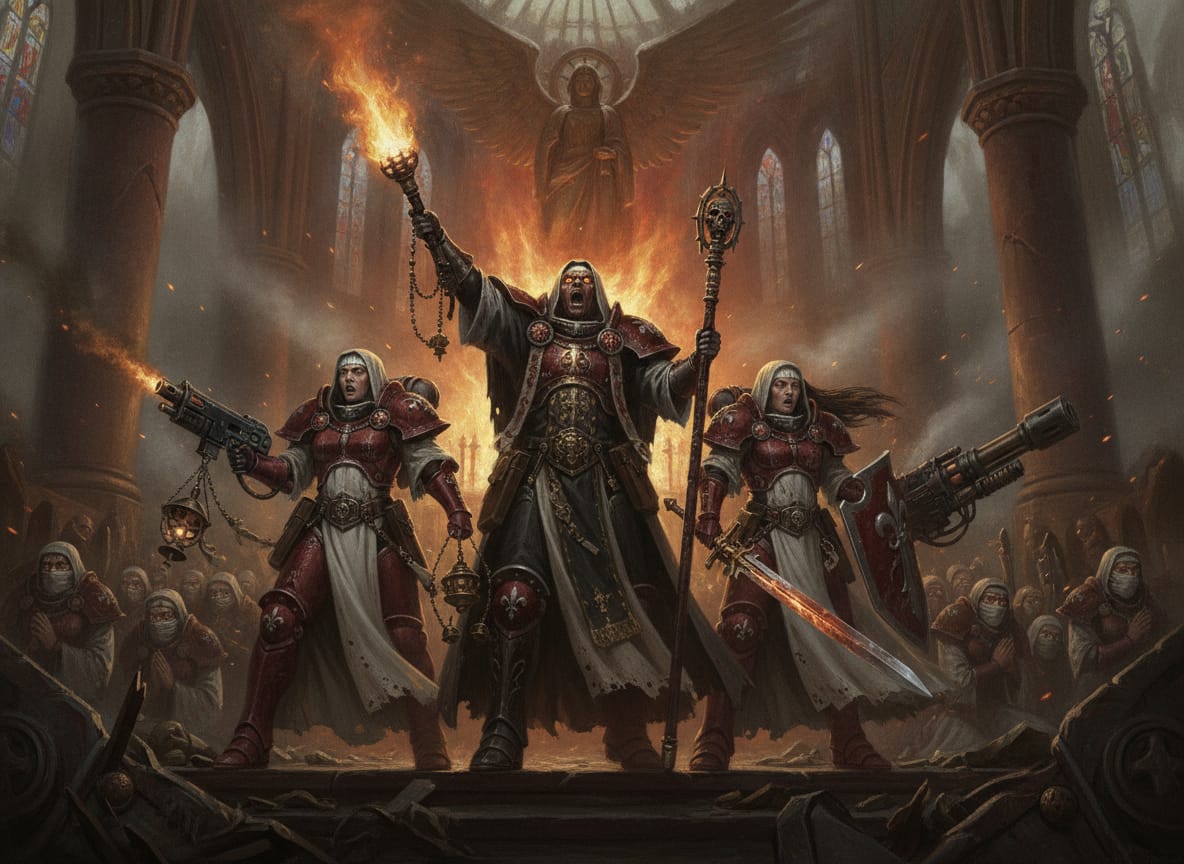 Ministorum Priest, unit art