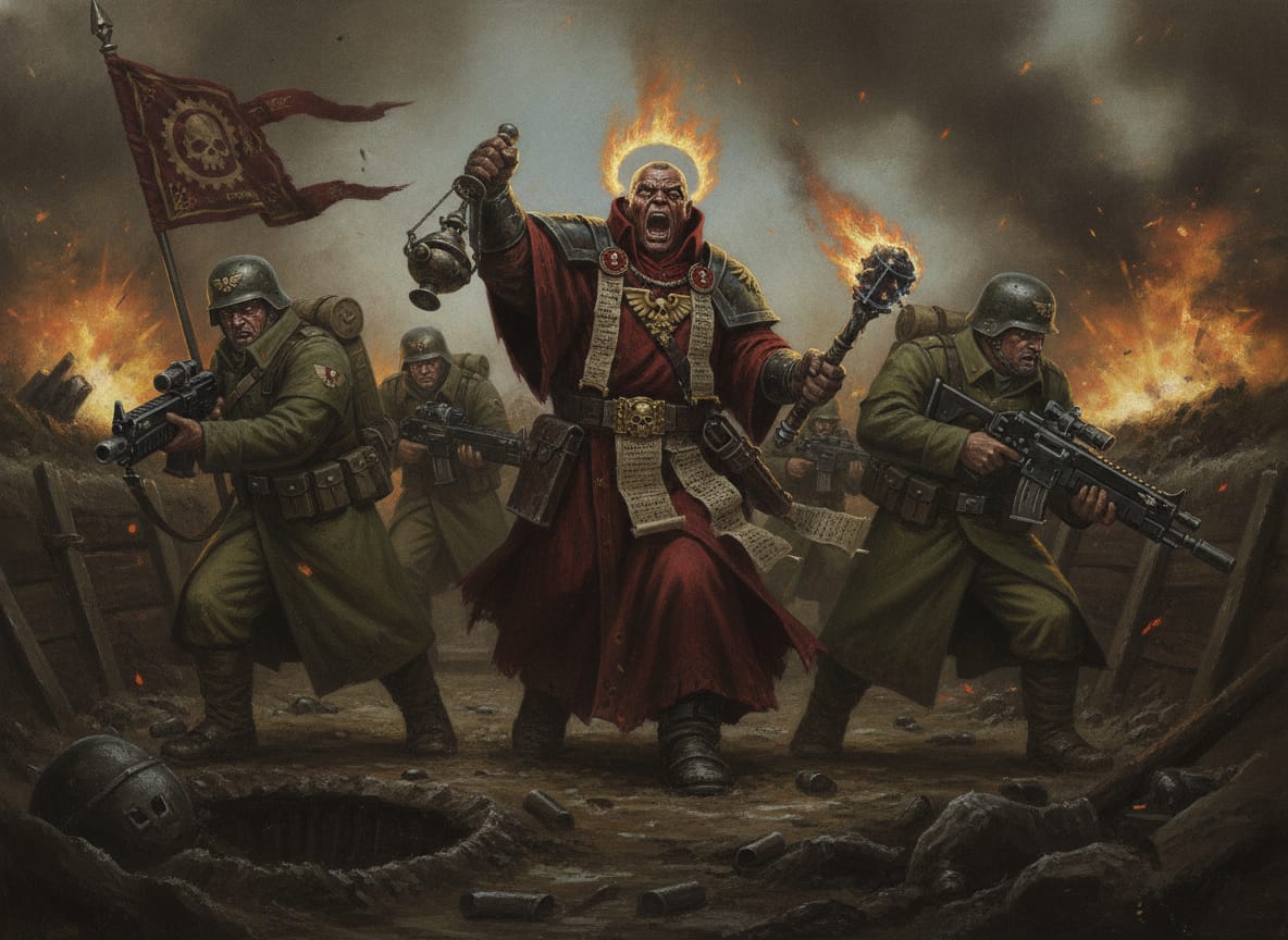 Ministorum Priest, unit art