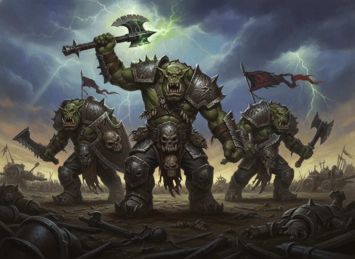 Orruk Brutes, unit art