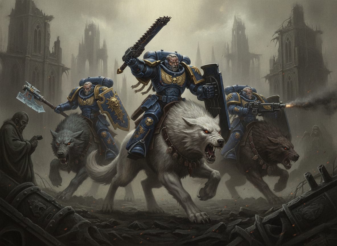Thunderwolf Cavalry, unit art