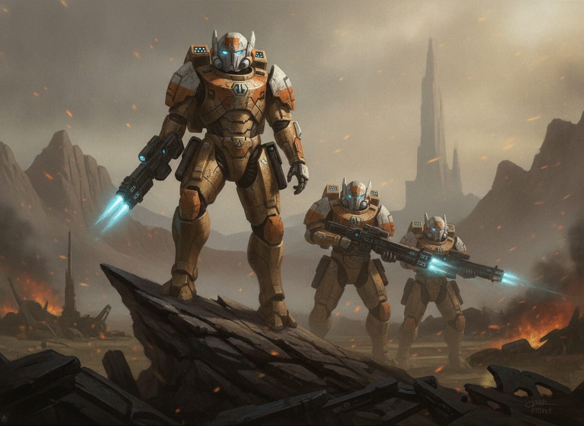 T'au Commander, unit art