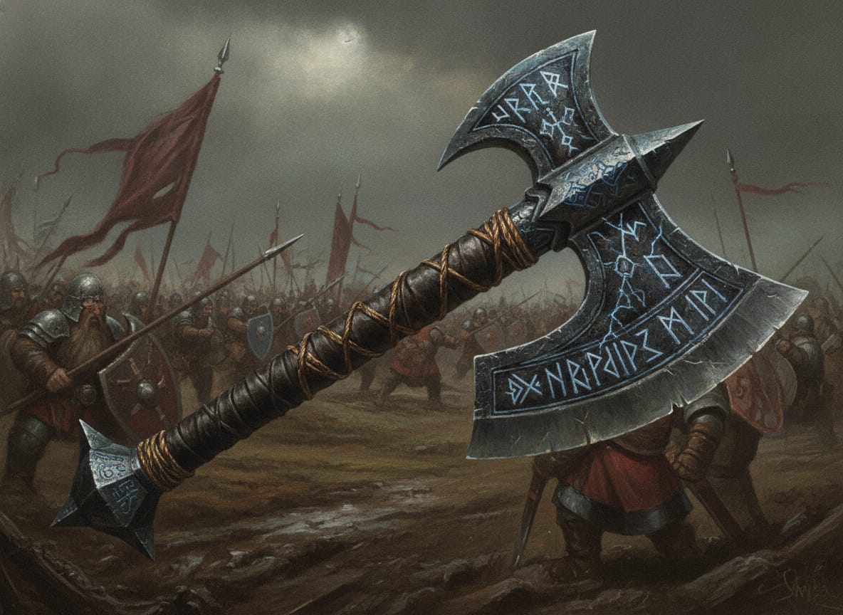 Dwarf Rune Axe