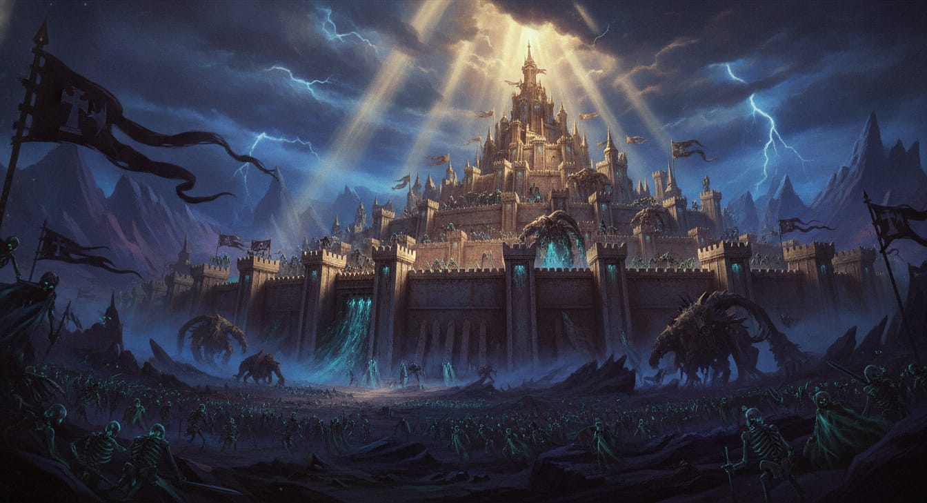 Glymmsforge, the City of Light, Warhammer world art