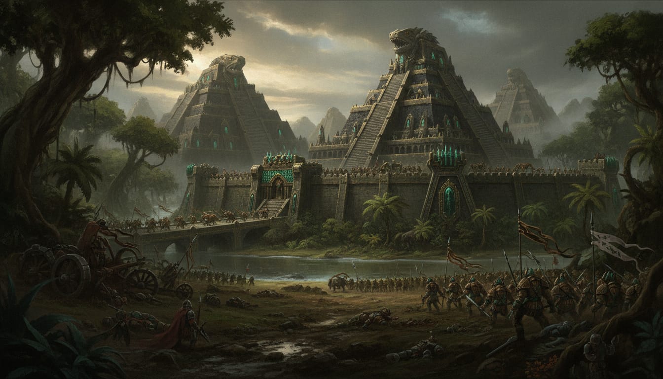Hexoatl, City of the Sun, Warhammer world art