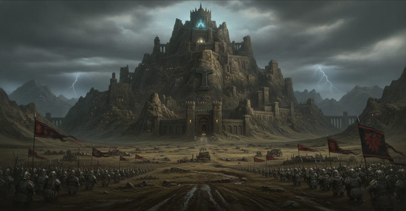 Karaz-a-Karak, the Everpeak, Warhammer world art