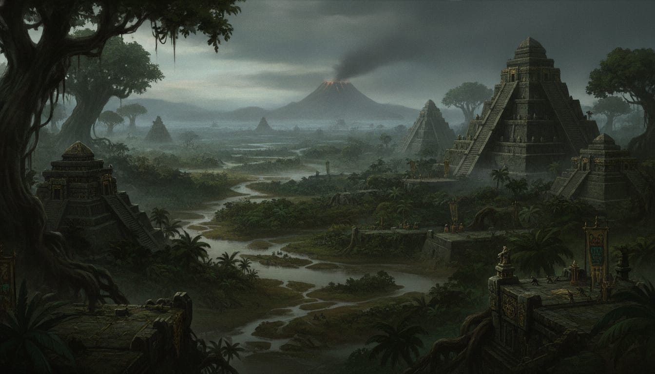 Lustria, the Jungle Continent, Warhammer world art