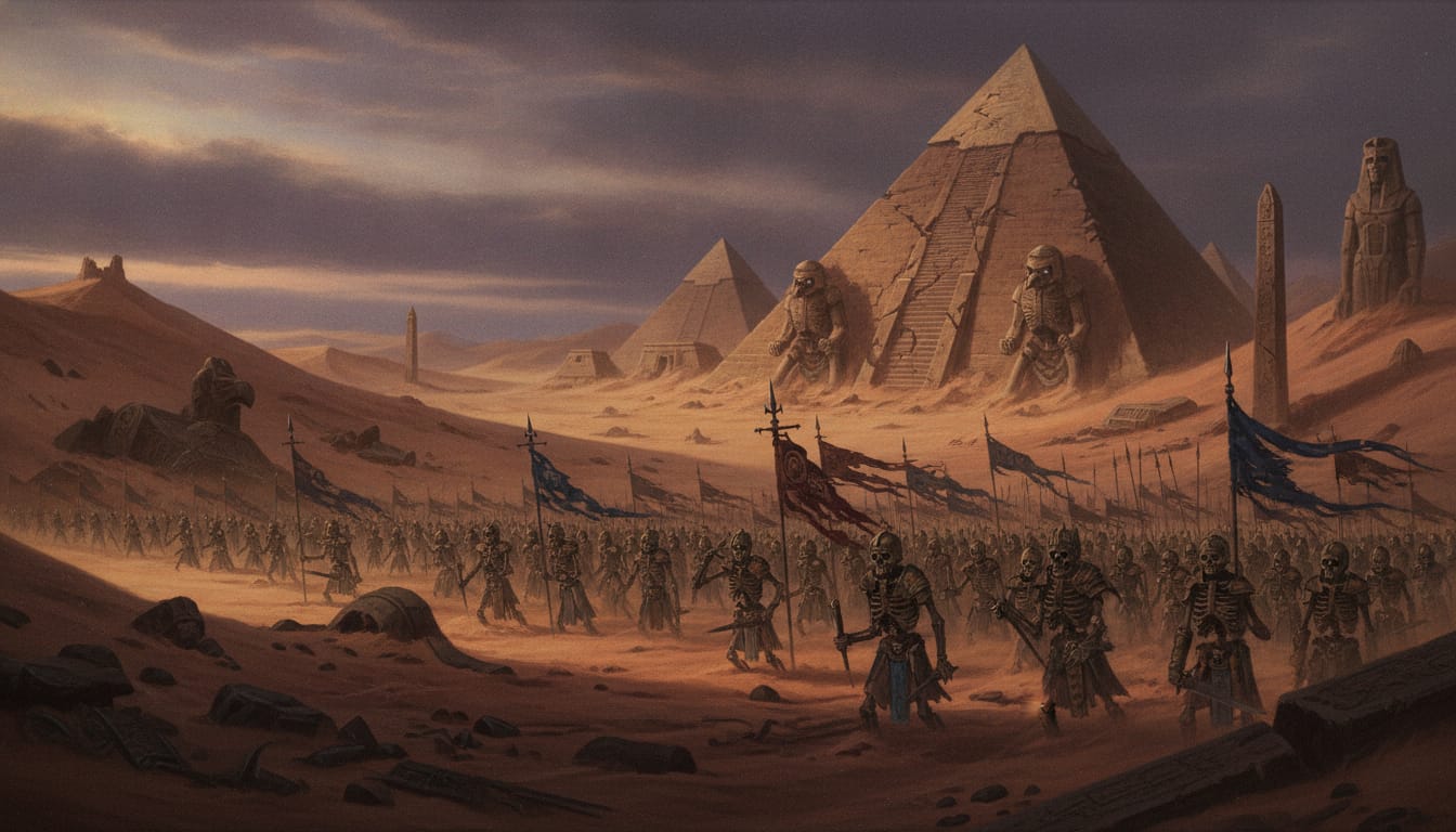 Nehekhara, the Land of the Dead, Warhammer world art