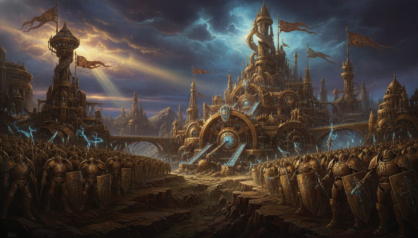 Xintil, the City of Automata, Warhammer world art
