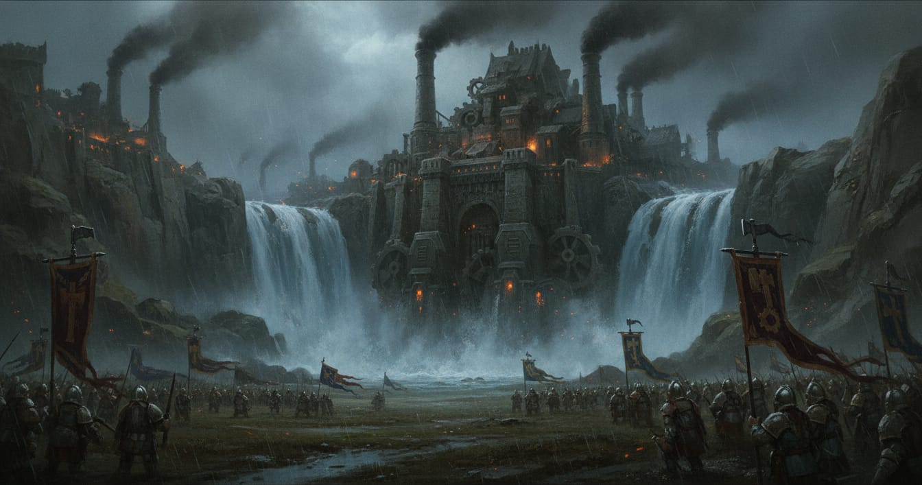 Zhufbar, the Torrent Gate, Warhammer world art